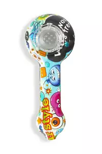 Anime Löffel SiliPli™ Silikon & Glas Rauchpfeife - Bild 1 von 2