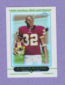 2005 Topps Chrome Refractor #191 Carlos Rogers! *PWE* - Picture 1 of 2
