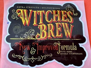 Etiqueta de botella de vino gótica de Harry Potter fiesta etiqueta divertida brujería punk vapor - Imagen 1 de 3