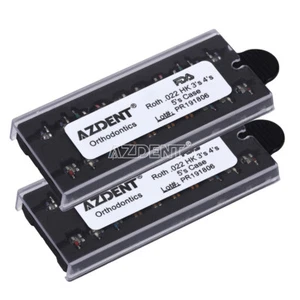 AZDENT Dental Ortodoncia Soportes para Frenos Metálicos Roth / MBT .022 5 * 5 - Imagen 1 de 12