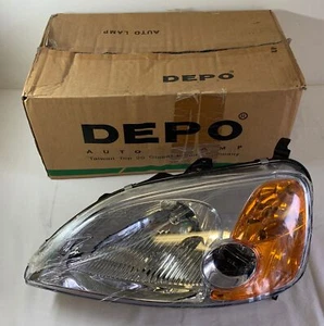 2001-03 Honda Civic left headlight DX LX EX HX - Picture 1 of 6