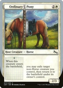 Magic MTG Tradingcard Unstable 2017 Ordinary Pony 17/216 - Imagen 1 de 1