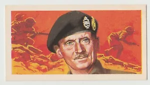 Original 1960s UK Trade Card featuring Field-Marshal Viscount Montgomery Alamein - Picture 1 of 1