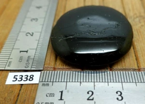 TOURMALINE NOIRE pierre plate naturelle de Chine 20,7g QUALITE A galet plat - Picture 1 of 3