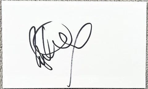 Richard Marx Signed In Person 3x5 Index Card In Top Loader - Authentic Cover