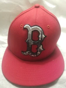 Boston Red Sox Hat Skyline Urban New Era 7 1/2 Authentic Rare Unique Fitted MLB - Picture 1 of 12