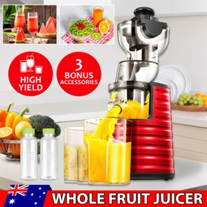 Juicer Machine for Whole Fruits and Vegetables Cold Press Slow Juicer Wide Mouth - Picture 1 of 12