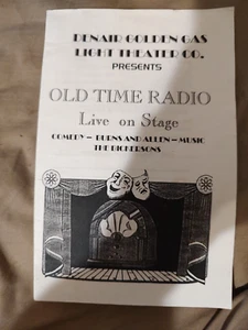 Old Time Radio Live on Stage Program Denair Golden Gas Light Theater - Imagen 1 de 2