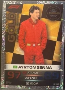 AYRTON SENNA F1 Turbo Attax 2023 Legend GOLD Limited Edition LE19G - Picture 1 of 1