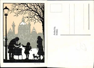 563065,Künstler Ak Wien Kind b. Maroniofen Ofen Heizung - Picture 1 of 1