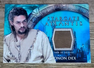 Stargate Heroes - Atlantis Jason Momoa Ronon Dex Costume Relic Leather Relic - Image 1 of 2