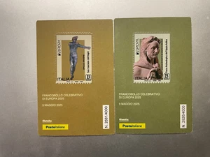 2025 Philateliekarten Europa Archäologische Funde Herkules und Apollo Bogenschütze - Bild 1 von 2