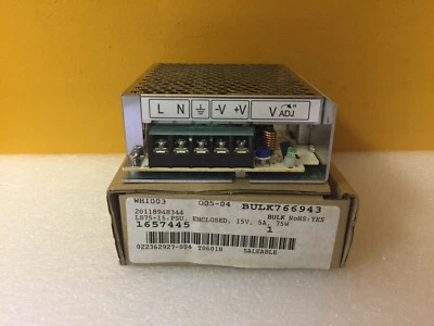 TDK Lambda LS75-15 100 to 240 VAC, AC to DC Power Supply. New in Box! - Image 1 of 3