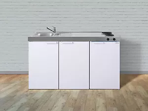 Miniküche Singleküche Kleinküche MK150 mit Kühlschrank 1,5 m breit - Bild 1 von 9