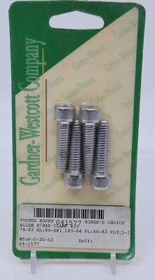Kit de pernos de cabeza Allen abrazadera de manillar Gardner-Westcott #C-80-52 Harley Davidson Foto 1 de 2