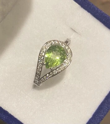 Peridot Ring S925 Sz 7 - Image 1 of 4