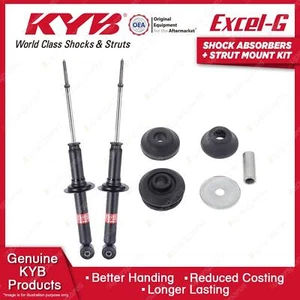 2x Rear KYB Shock Absorbers + Strut Mount Kit for Volvo S40 B4204S Sedan 99-00 - Picture 1 of 3