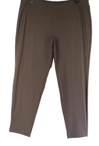 NEW Eileen Fisher Stretch Crepe Slim Ankle Pants in ESPRESSO - Size S #P3353 - Picture 1 of 6