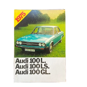 AUDI 100L-LS-GL PROSPEKT A4 MIT 20 SEITEN - 1975 - NR.598/004.00 1/75 - Imagen 1 de 2