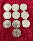 10-Jefferson nickels 1970-1979