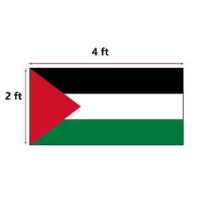 Palestine flag 2ft x 4ft - Picture 1 of 2