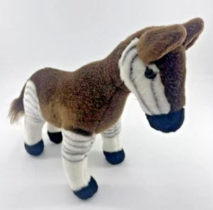 Vintage Aurora Classics Okapi Plüschtier Stofftier 11 Zoll einzigartig Zoo realistisch - Bild 1 von 11