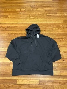 Old Navy Active Gray Pullover Hoodie Sweatshirt Size Medium Neck Warmer NWT - Picture 1 of 7