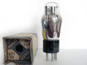 Typ 84/6Z4 PHILCO NOS Röhre Lampe TSF Valvola Valvula Valve 진공관 真空管 电子管 - Bild 1 von 1