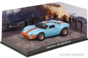 Ford GT40 Muere otro día 1:43 007 James Bond coche diorama metal diecast - Imagen 1 de 2