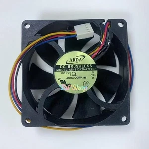 1 Pc. New ADDA AD0812XB-A7FGP Cooling Fan 8025 DC12V 0.65A 8CM 4Pin - Picture 1 of 1