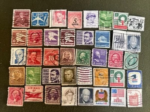 Vintage Lot of 40 Postage Stamps (1033) - Picture 1 of 5