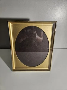 PIcture Frame Gold Tone Round Mat Deep Shadow Box 8x10 Inch Photo - Picture 1 of 5