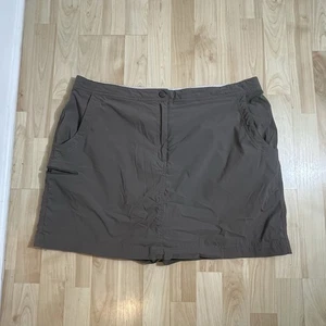 L.L. Bean Trail Skort Mujer Talla 18 Caqui Marrón Exterior UPF 50 Secado Rápido Senderismo - Imagen 1 de 6