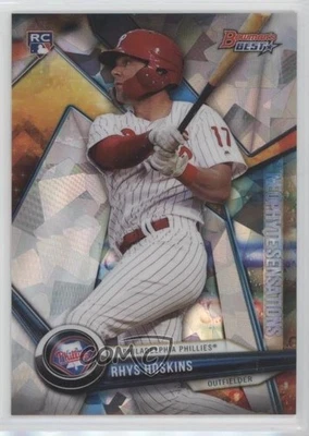 2018 Bowman's Best Neophyte Sensations Atomic Refractor Rhys Hoskins Rookie RC - Image 1 of 2