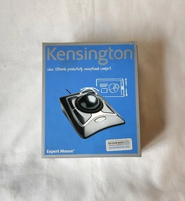 Kensington Expert Mouse Model K64325 USB Track Ball Mouse wired Opend box black  - Image 1 of 4
