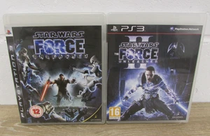 Sony PlayStation 3 PS3 Star Wars: The Force Unleashed I & II w/ Manuals - Picture 1 of 4