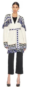 MOTHER The Fringe Cardigan Tie Sweater Cotton Alpaca Nylon M - Picture 1 of 6