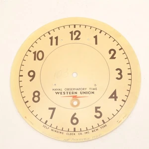 Vintage 12 in Naval Observatory - Western Union Clock Dial - XC927 - Bild 1 von 4