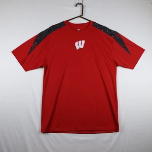 Wisconsin Badgers Shirt Herren Large rot schwarz NCAA Basketball Kolosseum Leichtathletik - Bild 1 von 10