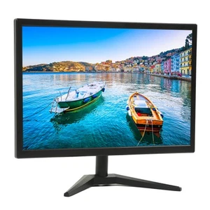 19in Computer Monitor LCD VGA DC HD Multimedia Interface Desktop Display For FY - Afbeelding 1 van 31