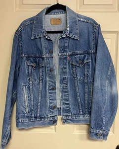 Vintage Levis Jacke Herren 46 Denim Trucker Made In Canada - Bild 1 von 10