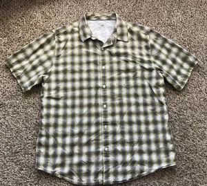 Horny Toad Shirt Mens Large Button Up 100% Organic Cotton Short Sleeve - Picture 1 of 7