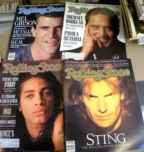 1988 4 issues ROLLING STONE Magazine 517 Michael Douglas 519 528 543 - Picture 1 of 5