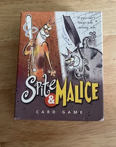 Spite & Malice Card Game 2002 Parker Bros Hasbro Shrink Removed Cards Are Sealed - Picture 1 of 6