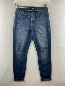 Paige Verdugo Ankle Jeans Damen 25 Petite Stretch Denim Hergestellt in den USA 28x24 Blau - Bild 1 von 12