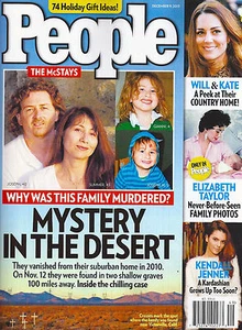 PEOPLE December 9 2013 The McStay Family Murder Elizabeth Taylor Nelson Mandela - Picture 1 of 6