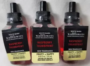 Recambios de flores de pared White Barn de Bath & Body Works: huella digital frambuesa x3 - Imagen 1 de 3