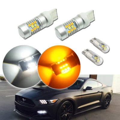 Kit 4X Switchback LED para Ford Mustang 2015 y superior luz de circulación diurna/señal de giro Foto 1 de 4