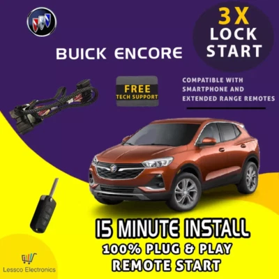 Arranque remoto 100 % Plug & Play de fábrica para: Buick Encore 2020-2023 (arranque push) Foto 1 de 4