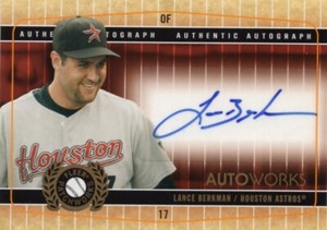 Lance Berkman 2005 Fleer Patchworks Autoworks Gold 36 of 49